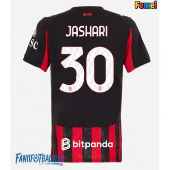 AC Milan Ardon Jashari #30 Tricou Fotbal Replică 2025-26 Femei Acasa
